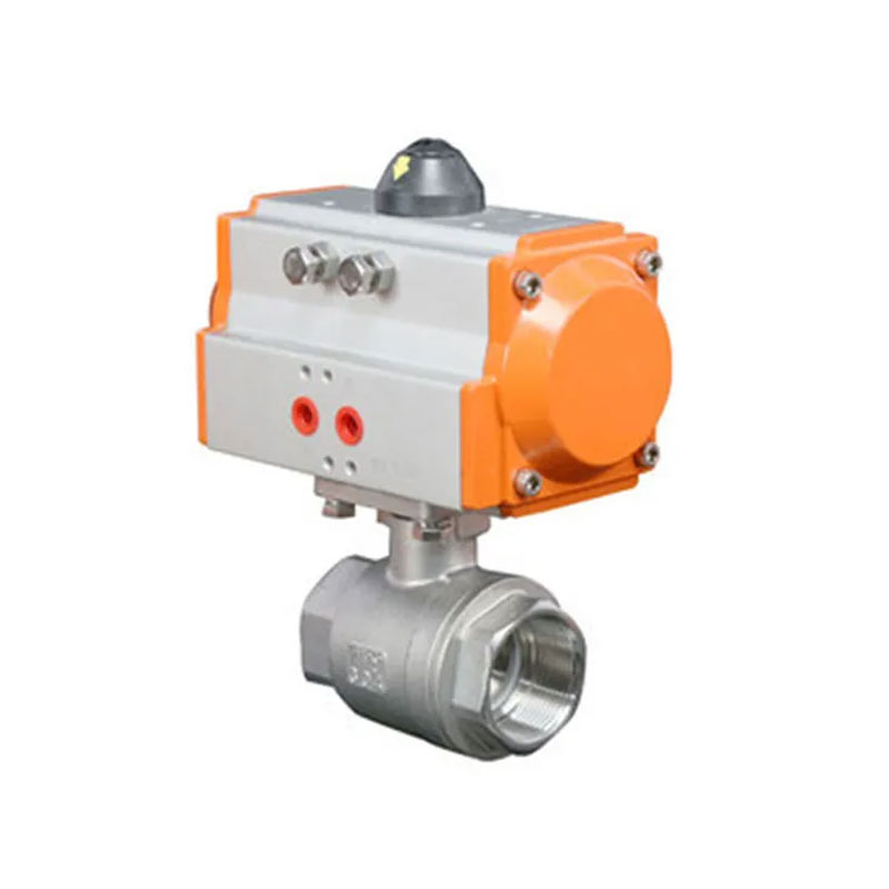 Stainless Steel Threaded 2-PC Pneumatic Ball Valve